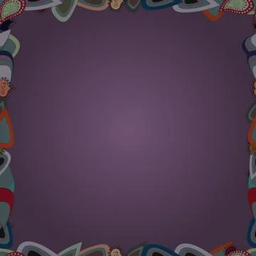 Doodles elements hand drawn frames. Seamless. Vector illustration. Illustration Stock Illustration