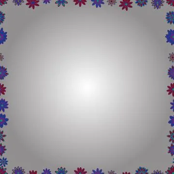 Doodles elements hand drawn frames. Seamless pattern. Vector. Picture in blue, w Stock Illustration