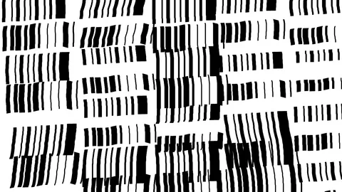 Doodles pattern animation.  rhythm scribbles background clip. Stock Footage 86177931