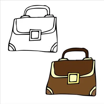 Doodles school education schoolbag Stock Illustration