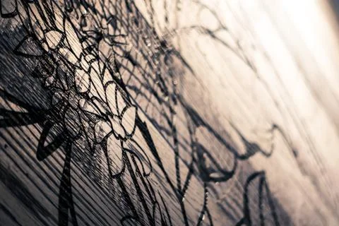 Doodles in the wall in China Stock Photos