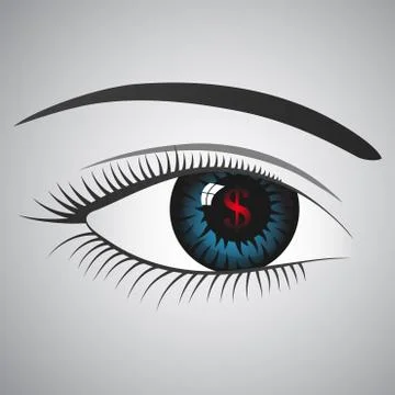 Doollar's eye Stock Illustration