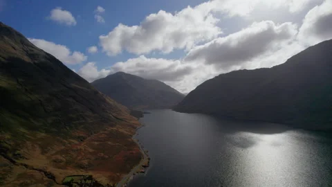 Doolough valley from above Video stock 267606710
