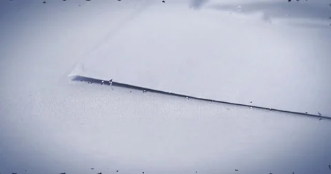 Doom and gloom concept as a stack of bills come crashing down Video stock 71330704