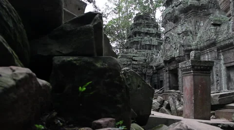 Doom Temple dolly Stock-Footage 41093543