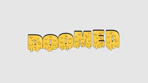 Doomed internet reaction 2D animation Video stock 338327431