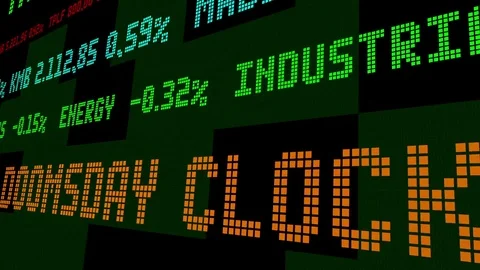 Doomsday Clock adjusted due to Donald Trump Stock Footage 71962249