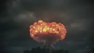 Doomsday Nuclear Explosion In 2K Stock Footage