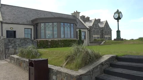 DOONBEG- 8.27.2023 -Exteriors of an office building on the grounds of the Trump Stock Footage 254114471
