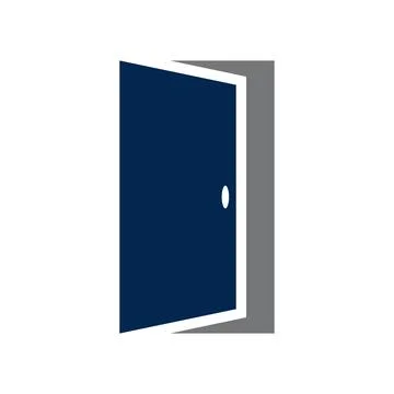 Door 1 logo icon template Stock Illustration