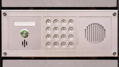 Door acces panel Foto stock