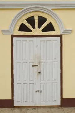 The door and stucco patterns Stock Photos
