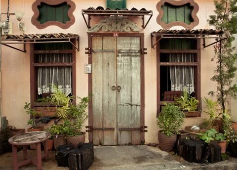 Door and window Stock Photos