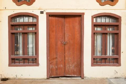 Door and window Stock Photos