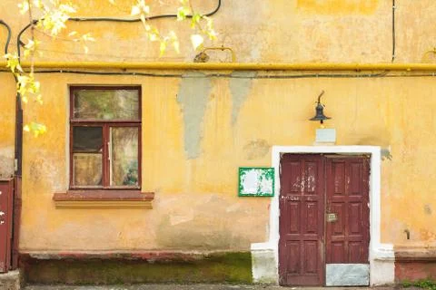 Door and window. Stock Photos