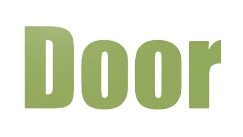 Door Animated Tag Cloud Isolated On White Stock Footage 107249528