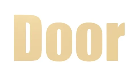 Door Animated Tag Cloud On White Background Stock Footage 107229635