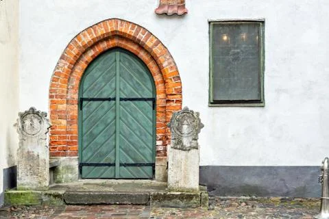 Door with arch. Stock Photos