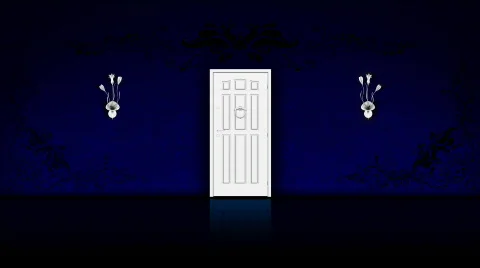 Door - blue 스톡 동영상 361943