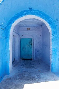 Door in Blue Stock Photos