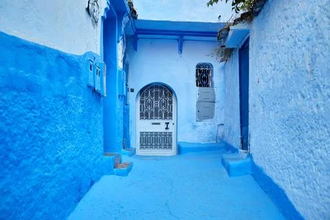 Door in Blue Stock Photos