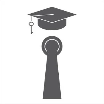 Door borehole key Stock Illustration