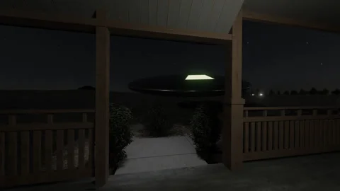 Door Cam UFO Stock Footage 170277766