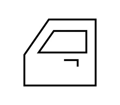 Door car icon illustrated in vector on white background Stock Illustration