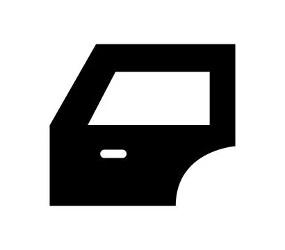 Door car icon illustrated in vector on white background Stock Illustration