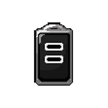 Door car key pixel art vector illustration Stock Illustration
