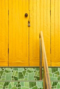 Door is closed. Stock Photos