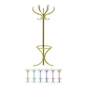 Door coat rack vector cartoon graphic Stock Illustration