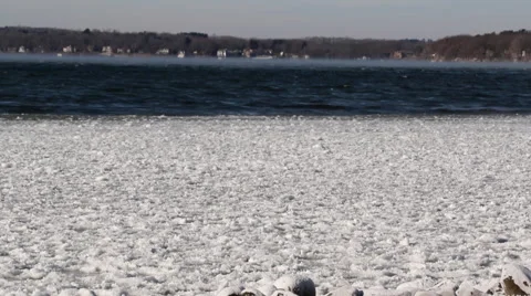 Door County Winter Scene Stock Footage 45542823