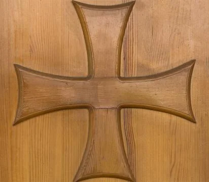 Door with cross Stock Photos