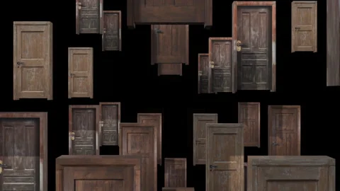 Door Darkness Background Stock Footage 330340160