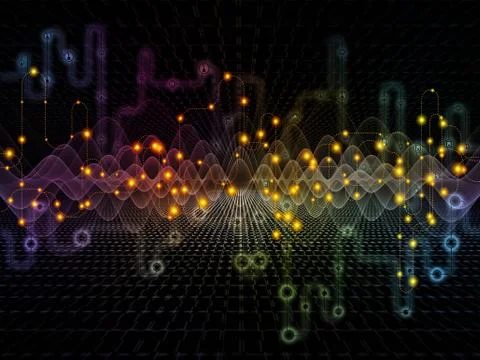 Door to Data Flow 스톡 일러스트