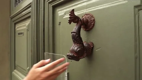 Door decor door handle Stock Footage 220870784