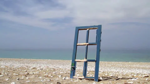 Door to the dreamed vacation Stock Footage 24733831