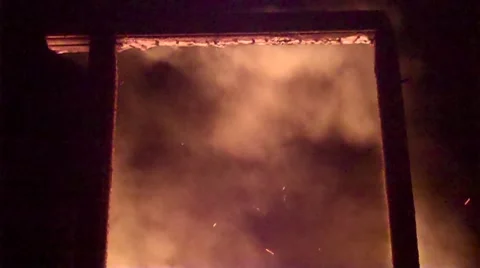 Door Frame on fire 스톡 동영상 7766440