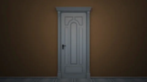 Door to green key Stock Footage 23458601