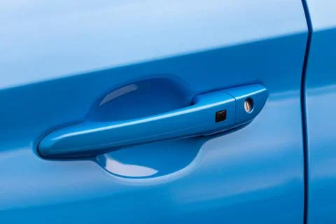 Door handle of a car Foto stock