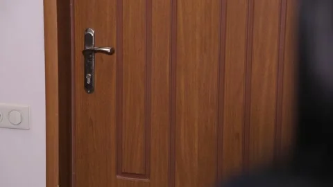 Door handle close-up 1 Stock Footage 317948802
