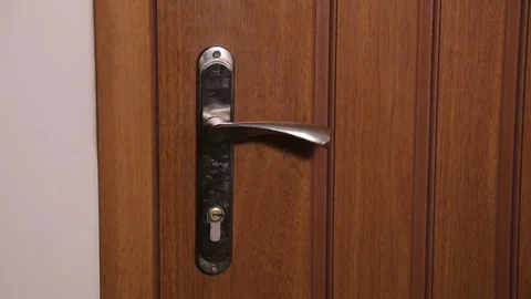 Door handle close-up 3 Stock Footage 317948823