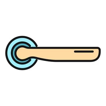 Door handle icon for access and opening concepts Stockillustratie