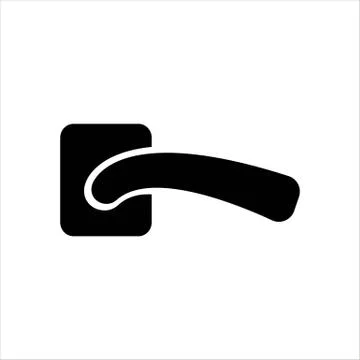 Door handle icon isolated object Illustration