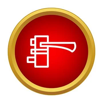 Door handle icon for security and access concepts Illustration
