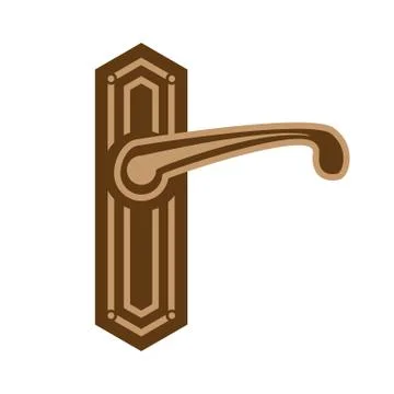 Door handle illustration Stock Illustration