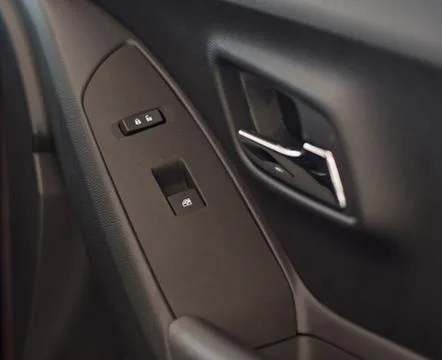 Door handle inside the car. Photos