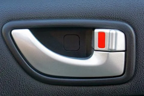 Door handle interior Foto stock