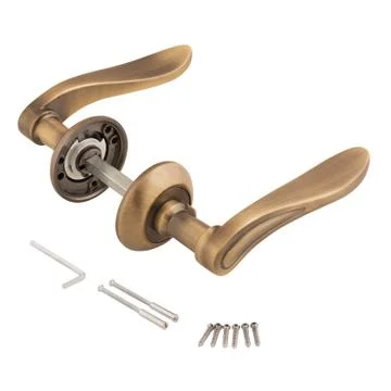 Door handle isolated 스톡 사진